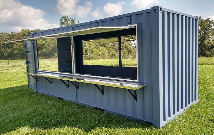 A concession stand trailer, one of the shipping containers you can