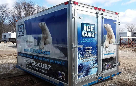 Refrigerated Shipping Containers for Rent, called an Ice-Cubz container