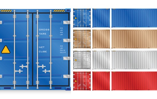 An illustration of Shipping Container Dimensions